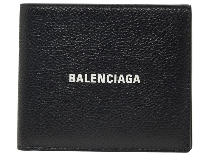 Everyday Balenciaga Logo Bi-fold Wallet Black