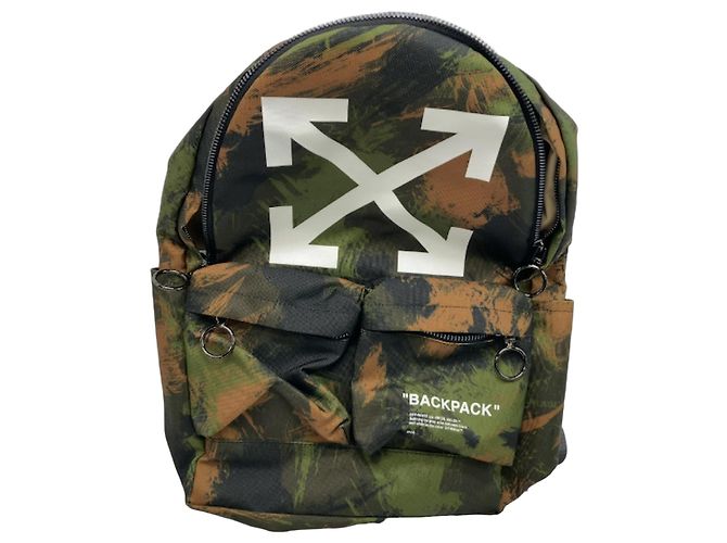 Off White Easy Printed Nylon large Weiß
