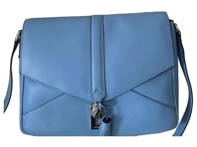 Lancel Nine borsa a tracolla in pelle blu