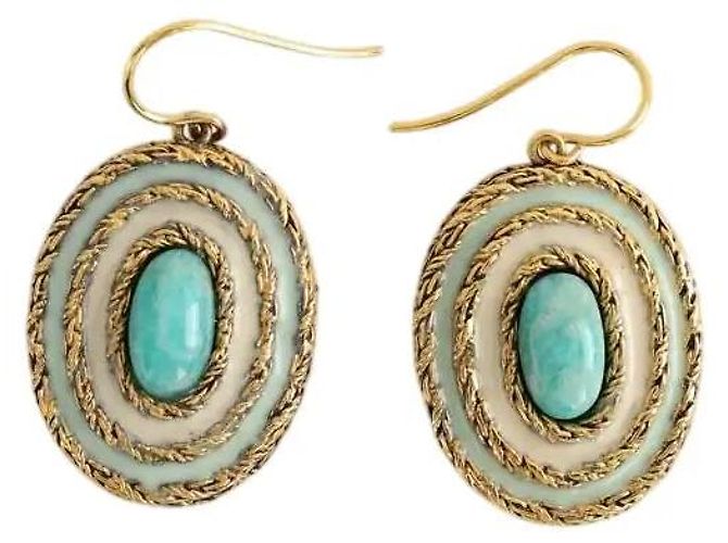 Aurelie Bidermann Boucles d'oreilles dorées