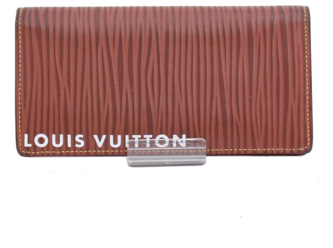 Brazza Billetera bi-fold Louis Vuitton Castaño
