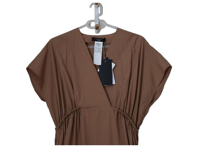 Weekend Max Mara Blasone Kleid Baumwolle Camel Kamel