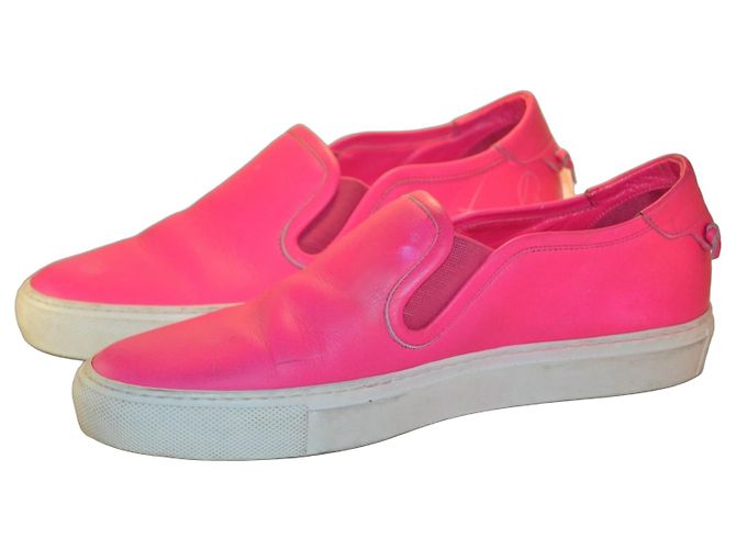 Baskets Givenchy en cuir rose taille 37