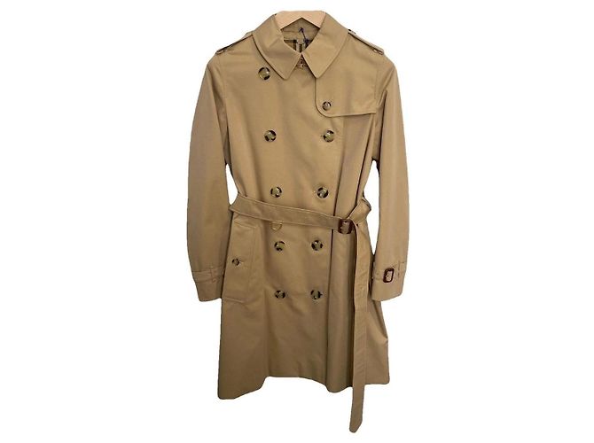 Gabardina Burberry Kensington Beige de Algodón