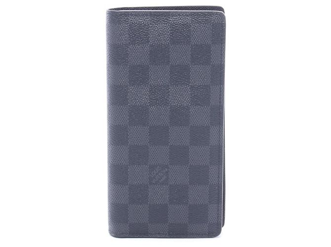 Cartera Larga Brazza Louis Vuitton Negro Damier ebene