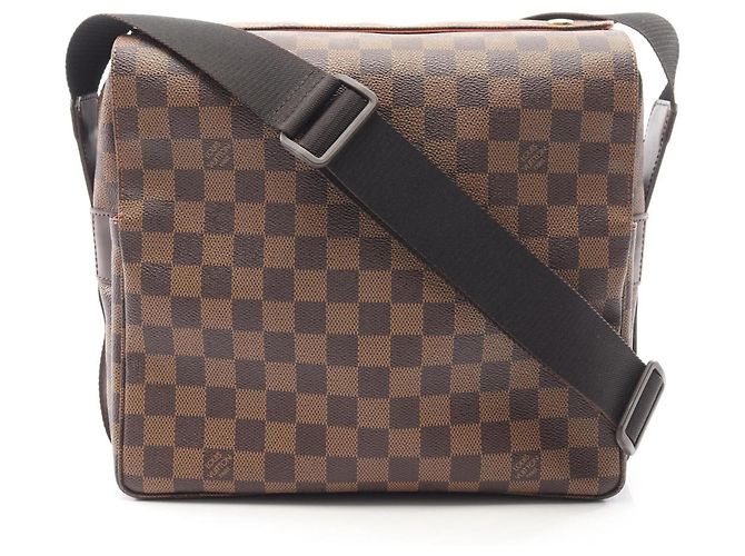 Borsa a Spalla Naviglio Louis Vuitton Marrone Damier ebene
