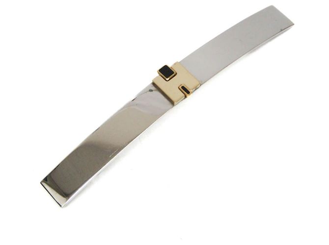 Bisel de metal Eileen GM para mujeres de Hermès Plata Dorado