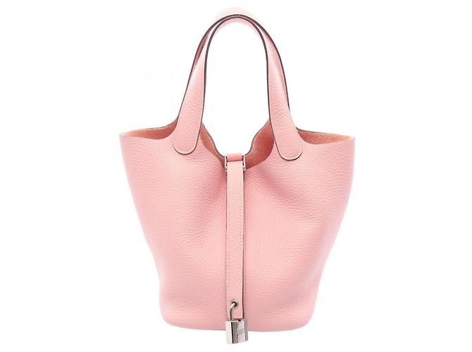 Bolsa Hermès Picotin Lock PM Rosa