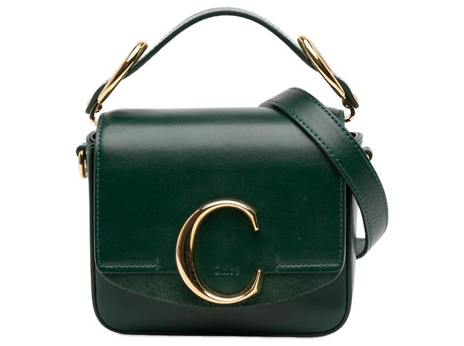 Borsa Chloé Green Mini in pelle C Verde Verde scuro