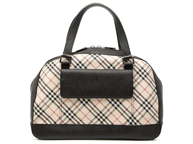 Bolso de lona Nova Check beige de Burberry