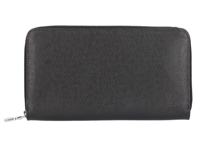Louis Vuitton Taiga Zippy Organizer Wallet Black Multiple colors