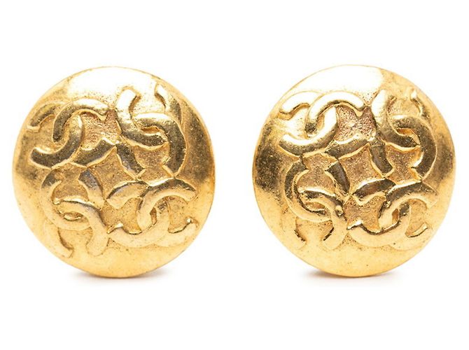 Brincos Clip Coco Mark da Chanel Dourado