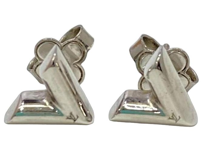 Louis Vuitton Essentielle V Ohrringe Silber