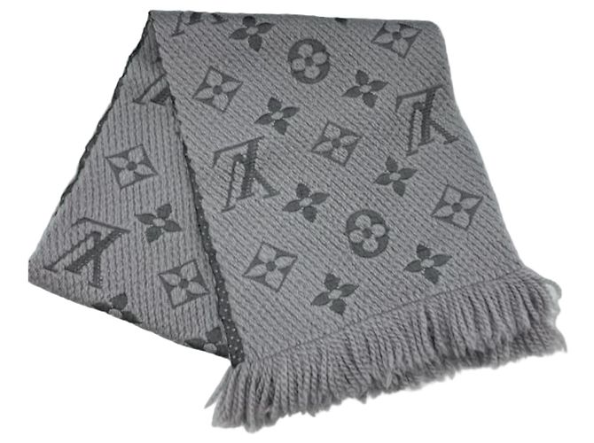 Echarpe Mania Louis Vuitton Marrom Azul