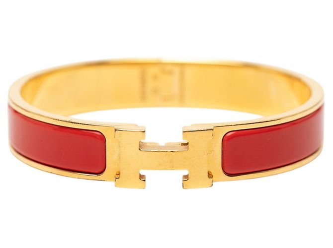 Bracciale Charm Click H PM Hermès Rosso D'oro 