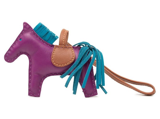 Accessorio per borsa Hermès Rodeo PM Charm Blu Porpora