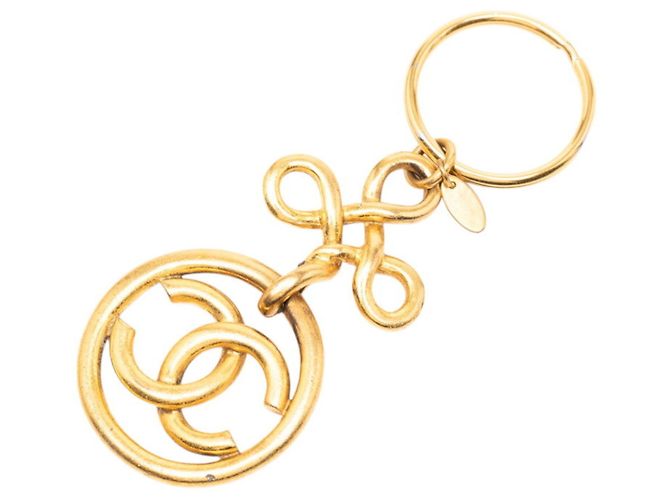 Portachiavi vintage Chanel Coco Mark D'oro