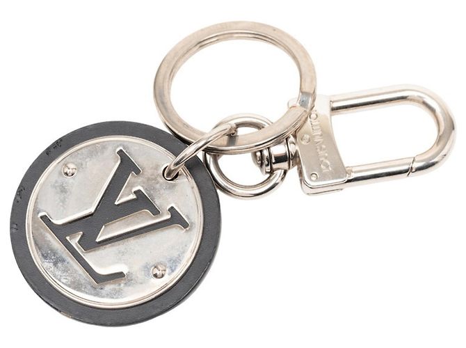 Accessorio portachiavi LV Circle di Louis Vuitton Nero Argento