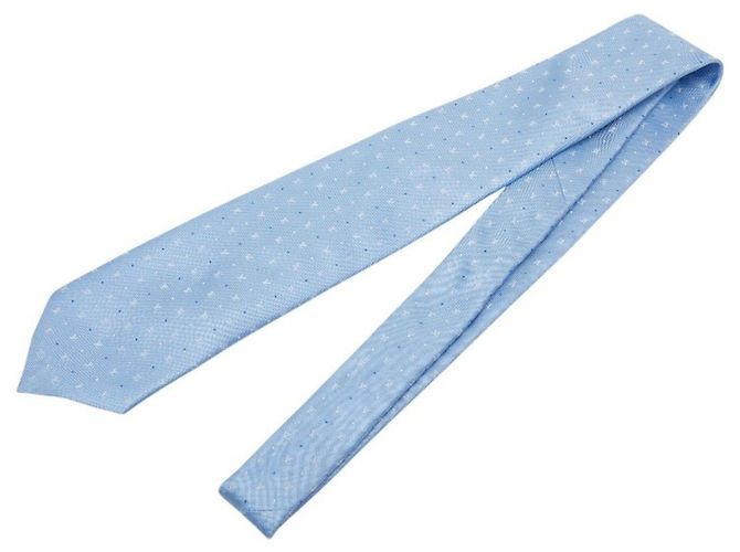 Cravatta in seta blu Louis Vuitton