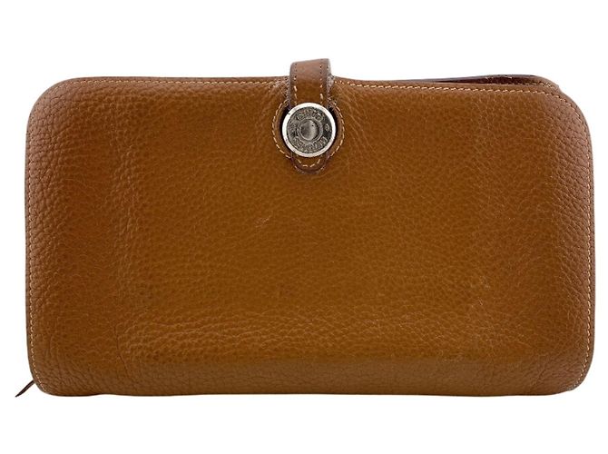 Hermès HERMES Dogon GM Long Wallet Brown