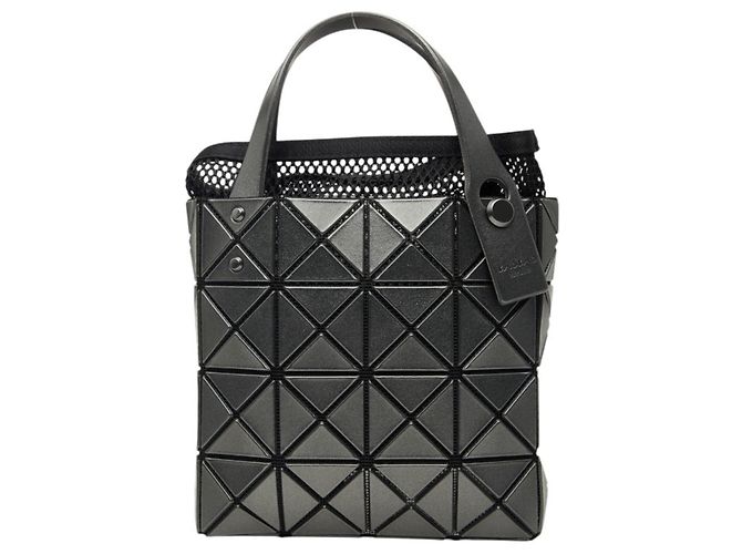 Borsa mini Bao Lucent Issey Miyake Marrone Nero