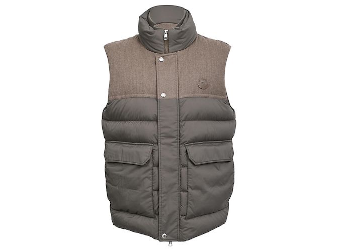 Moncler Rance gesteppte Weste aus braunem Polyamid