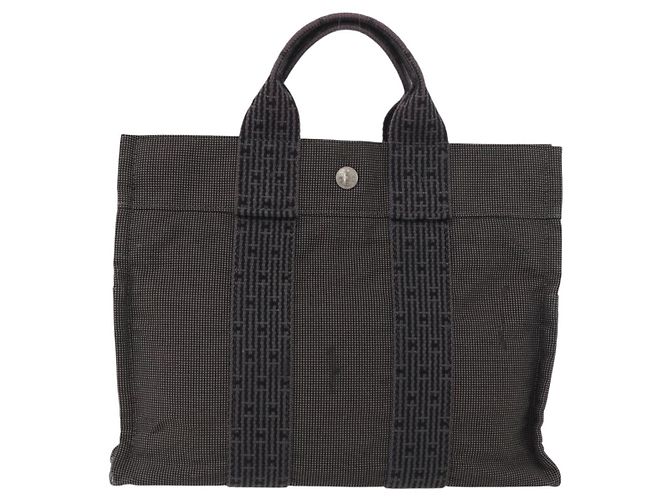 Hermès Hermes Fourre-tout Herline Canvas Brown