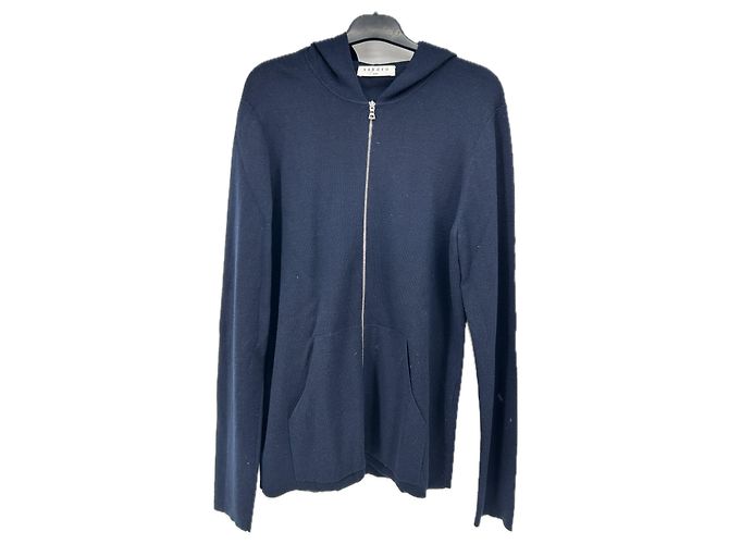 Sandro Marine Weste aus Wolle Marineblau 
