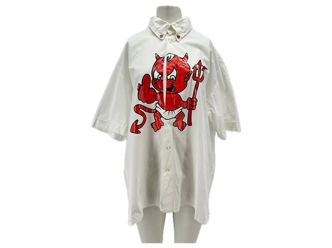 Camicia Abraham Will Bianca in Cotone Bianco