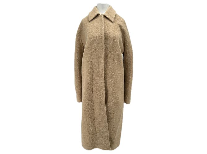 Autre Marque Beiger Wollmantel MY812