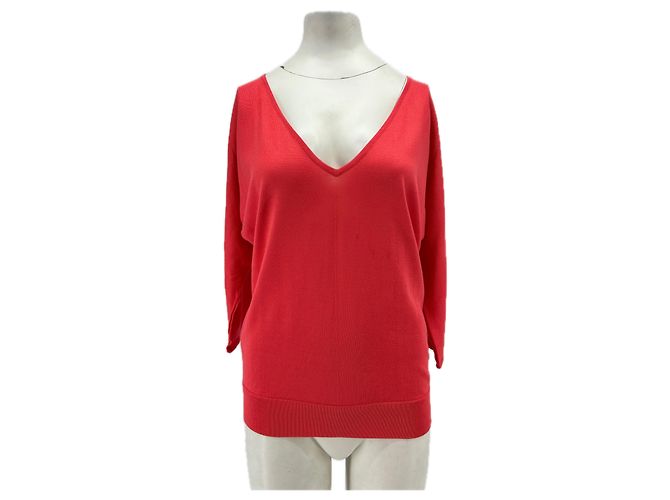 Top de algodón rosa y rojo Ralph Lauren Roja
