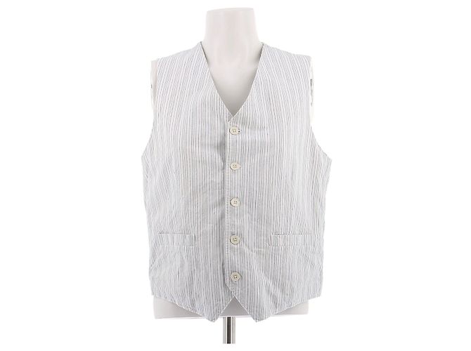 Autre Marque Giacca AIAYU a righe bianca in cotone M Bianco
