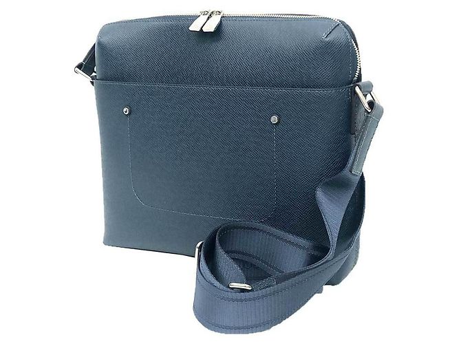 Borsa a Spalla Louis Vuitton Taiga Grigori PM Blu Blu navy