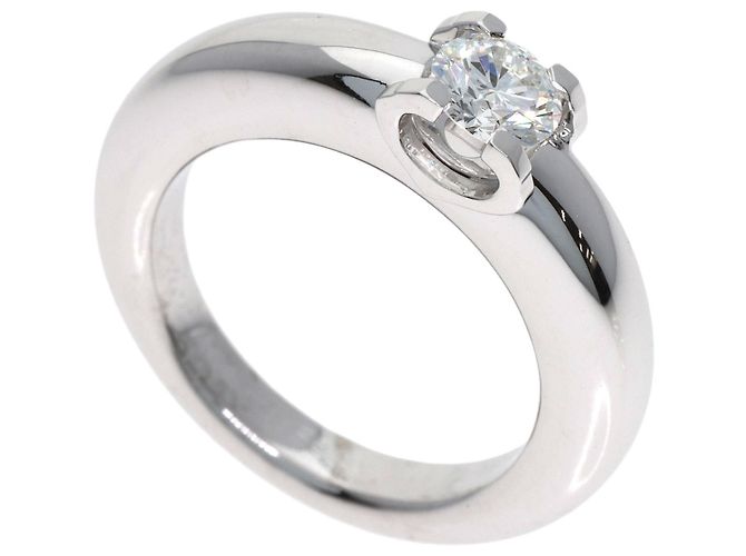 Cartier C de Solitaire Ring aus 18K Weißgold Golden
