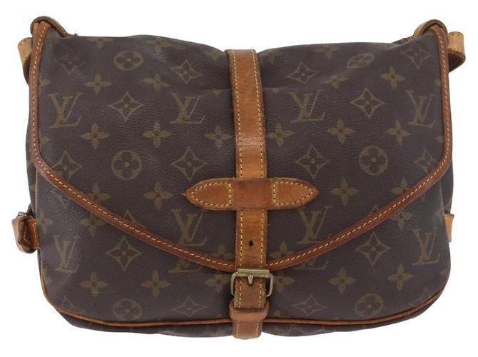 Louis Vuitton Saumur Monogram Canvas 30 Marron