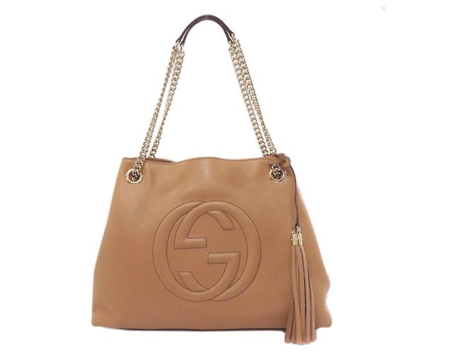 Gucci braune Leder-Tote