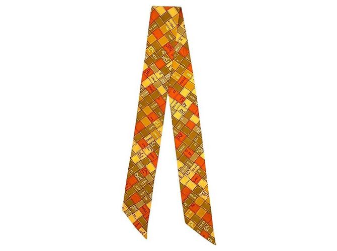 Bufanda Twilly Naranja de Hermès