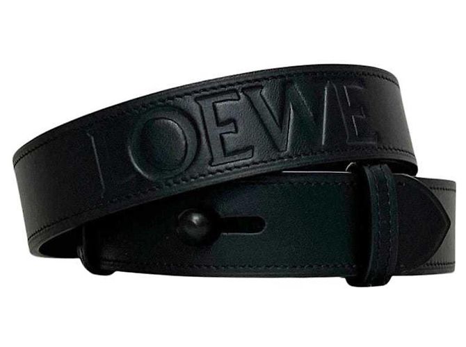 Loewe Black Leather Belt