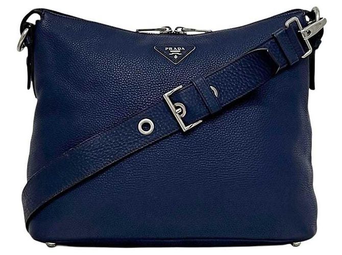Sac à épaule Prada bleu marine