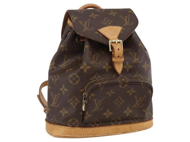 LOUIS VUITTON Monogram Montsouris PM Backpack M51137 LV Auth BAZ816A