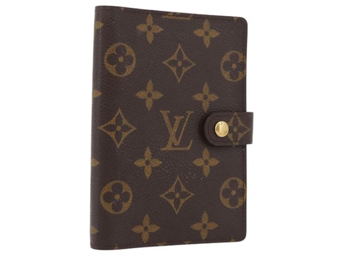 LOUIS VUITTON Cubierta de Agenda PM Monogram R20005 LV Auth ARZ923 Monograma
