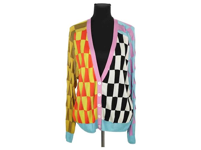 Autre Marque Mehrfarbiger Cardigan Mehrfarben