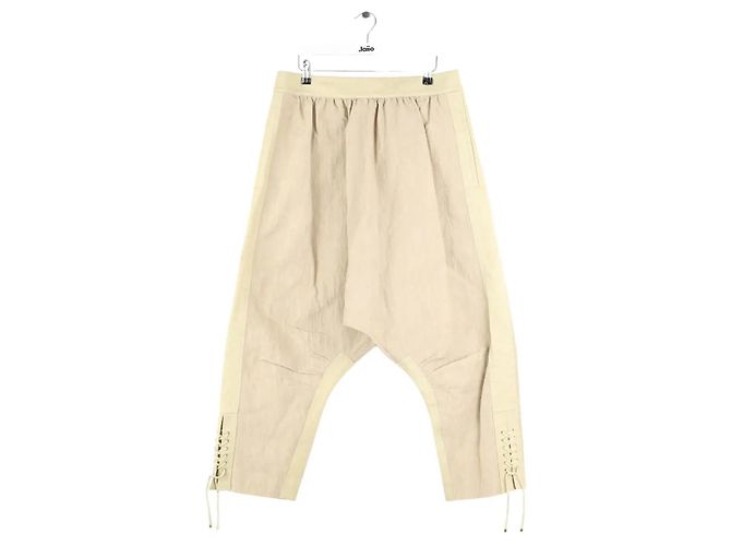 Paco Rabanne Beige weite Hose