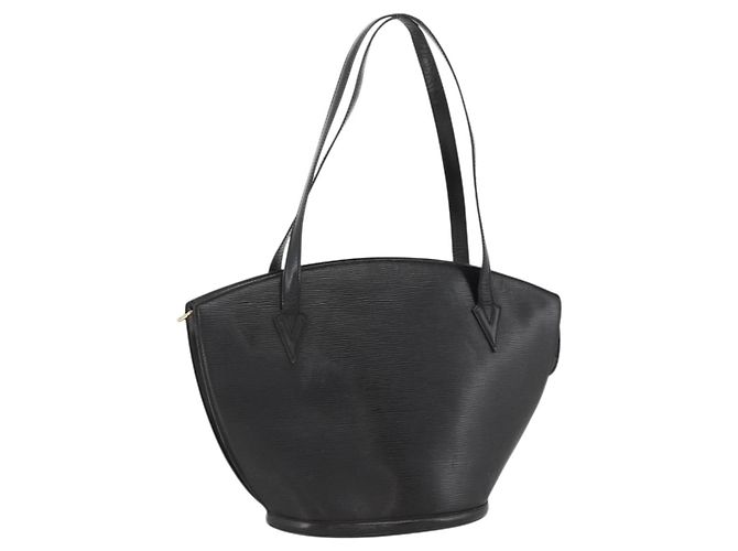 LOUIS VUITTON Epi Saint Jacques Shopping Shoulder Bag Black M52272 Auth YKZ1586