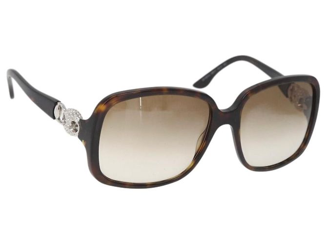 Gafas de sol GUCCI de plástico marrón Auth 155759 Castaño