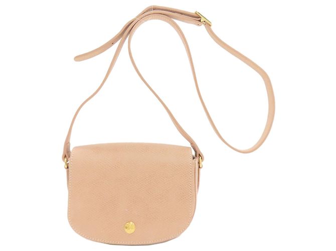 Sac à main en cuir rose Longchamp