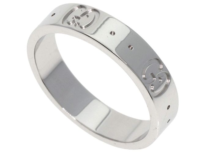 Anillo Gucci Icon #9 en oro blanco de 18 quilates