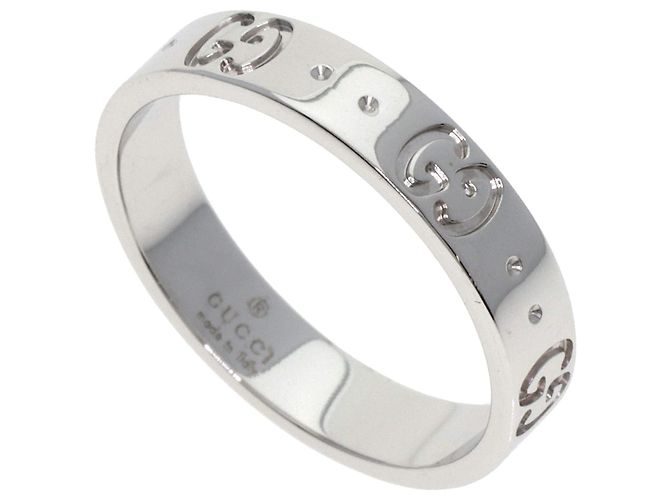 Gucci Icon 18K Weißgold Bandring