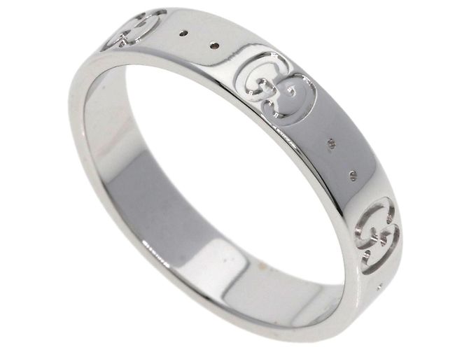 Anello in oro bianco 18K Gucci Icon