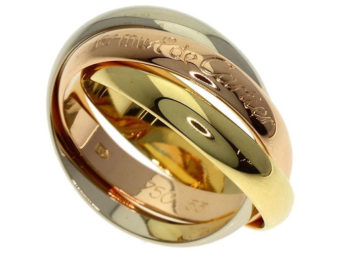 Anello Trinity Cartier Oro Rosa Bianco e Giallo 18K